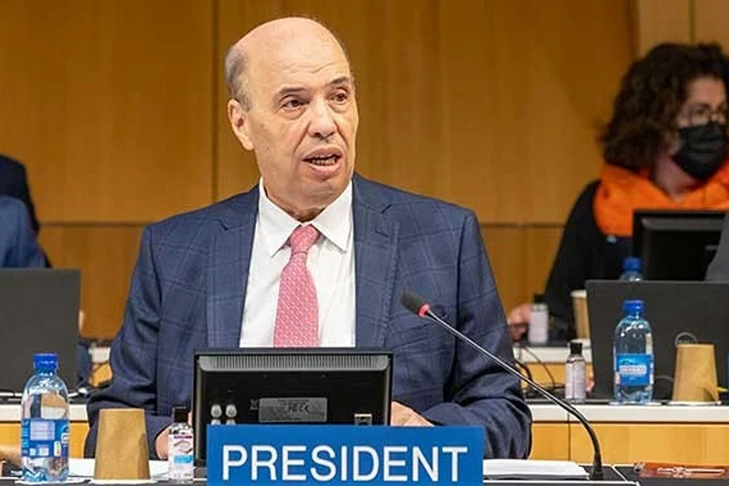 السيد عمر زنيبر السفير والممثل الدائم للمملكة المغربية لدى مكتب الأمم المتحدة والمنظمات الدولية الأخرى بجنيف،