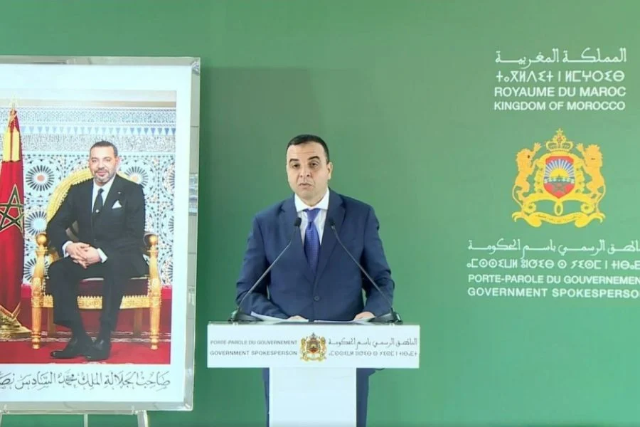 السيد مصطفى بايتاس الوزير المنتدب لدى رئيس الحكومة ، و الوزير المكلف بالعلاقات مع البرلمان ، و الناطق الرسمي باسم الحكومة